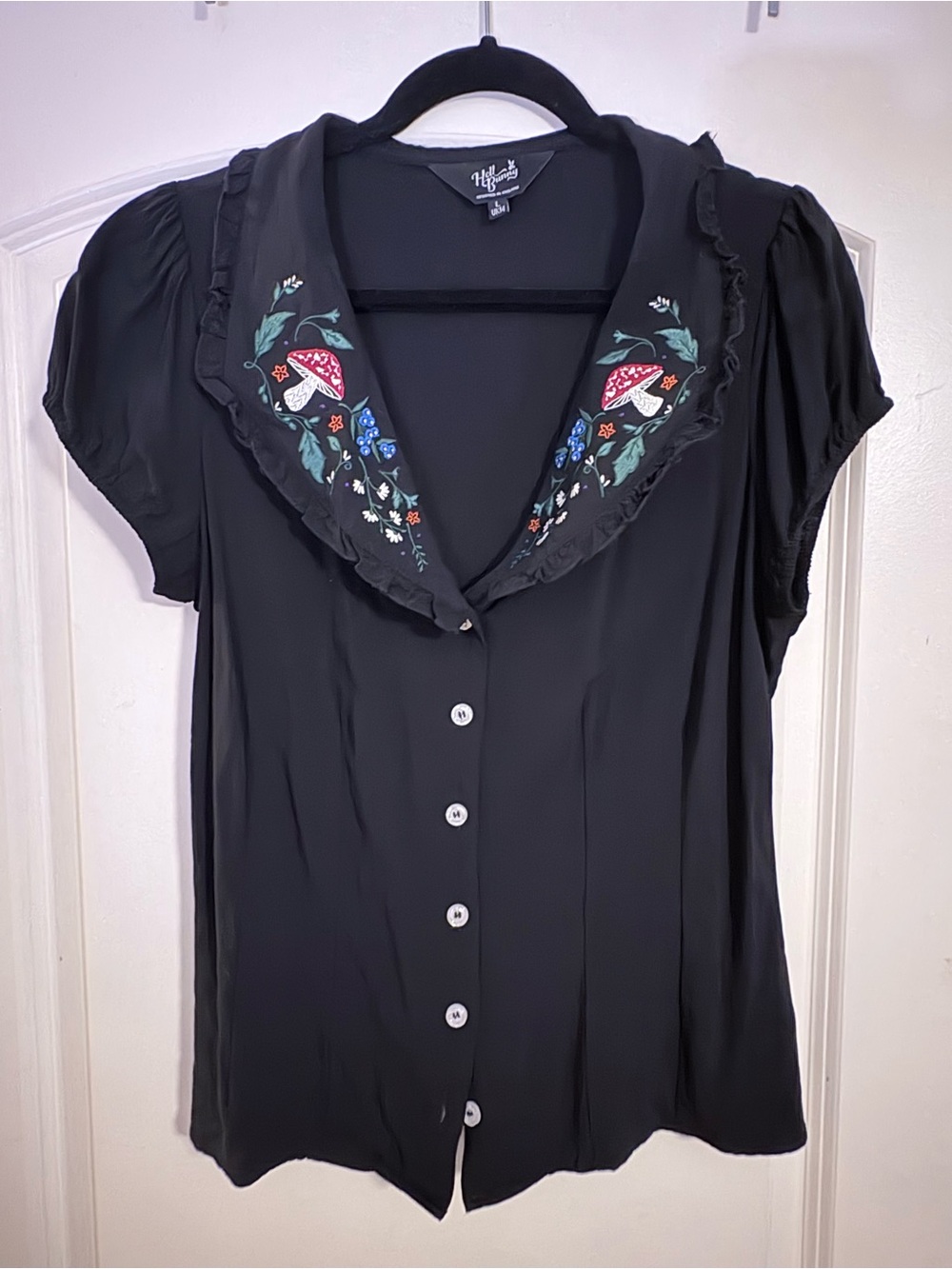 Hell Bunny Natura Blouse, Never Worn, Size Large